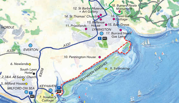 Milford-on-Sea Admirals Walk